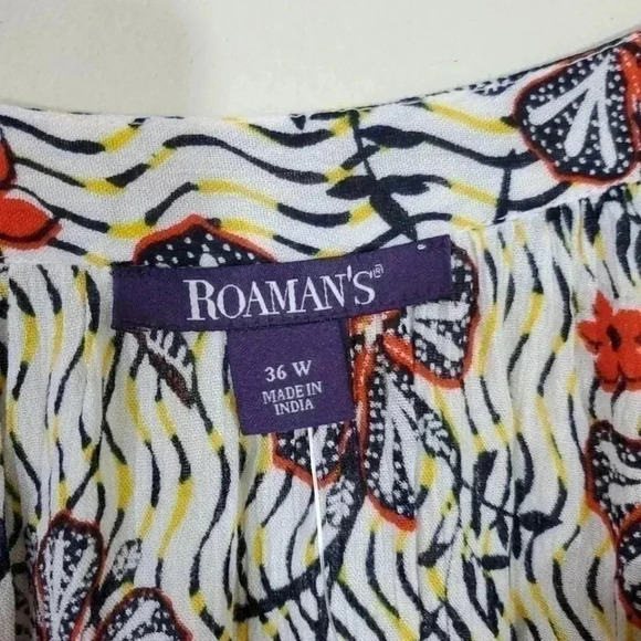 Roamans Plus Size Crinkle Tunic Blouse Top. Brand new size 36W - Picture 8 of 8